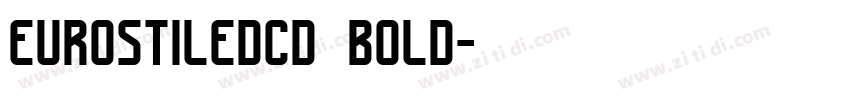 eurostiledcd bold字体转换